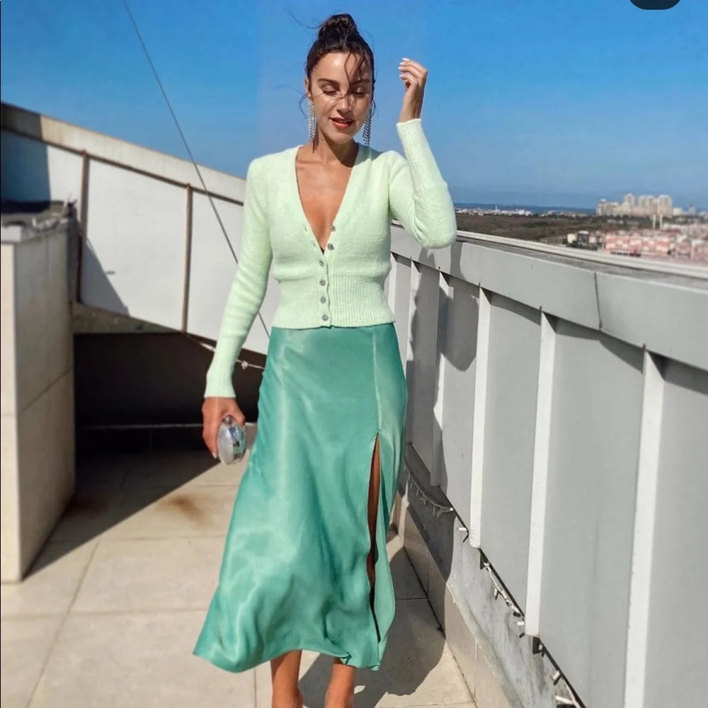 Zara jewel button cardigan bloggers favorite - Picture 6 of 11